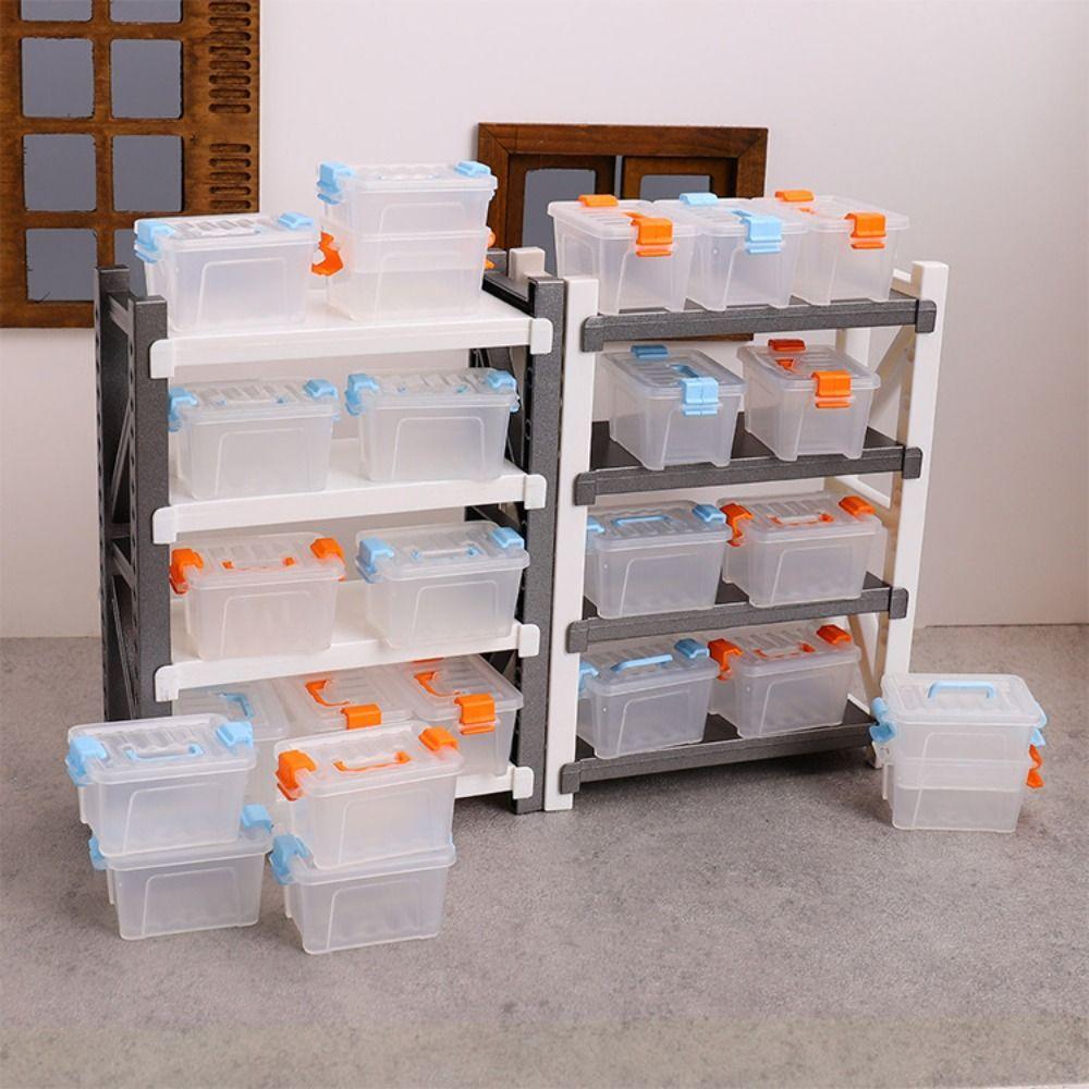 5pcs Waterproof Beading Storage Case Transparent Mini Storage Drawer Mini Storage Box  Ornament