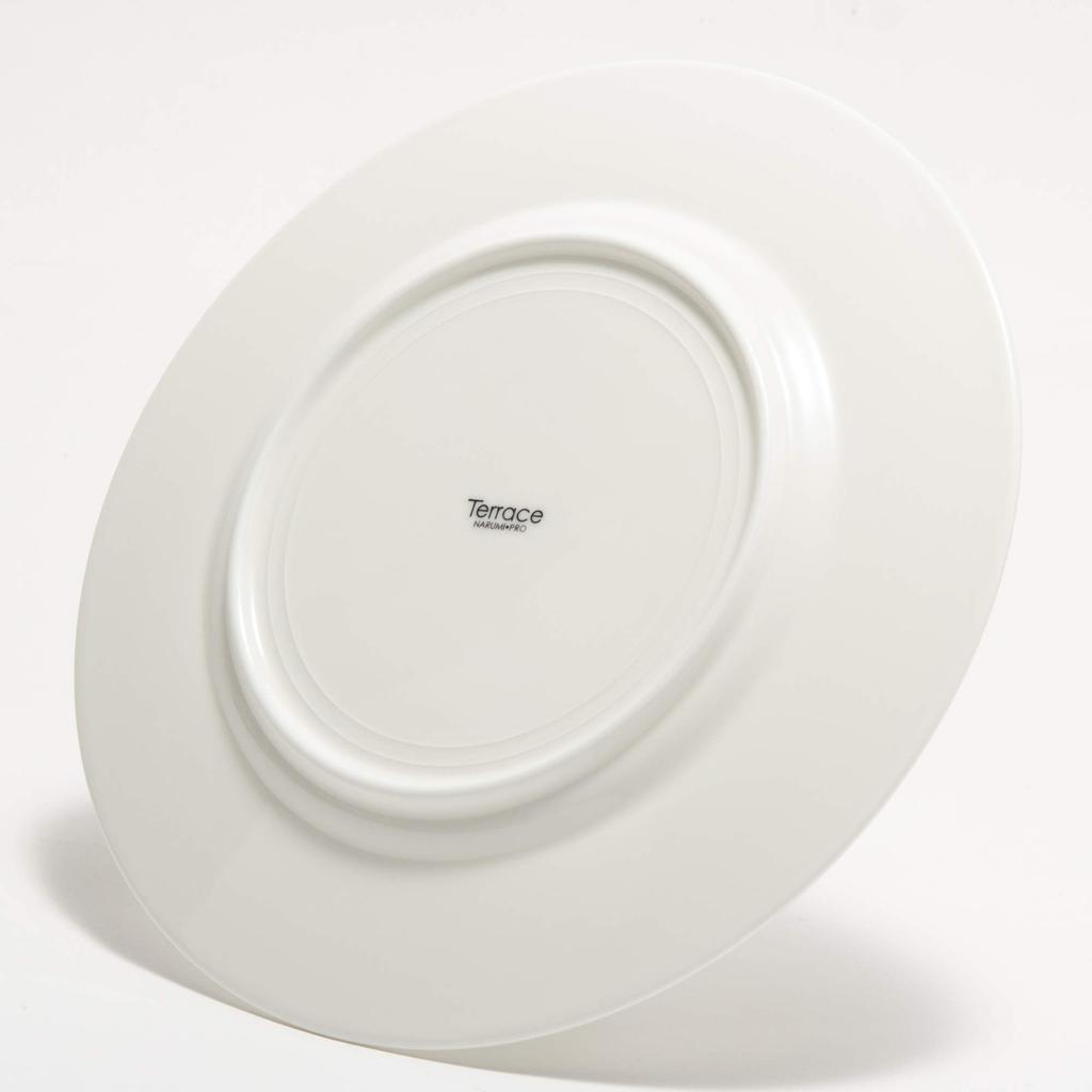 NARUMI Terrace Plain Plate, White, 21.5cm, Dessert, Microwave Safe, Made In Japan, 51137-5735