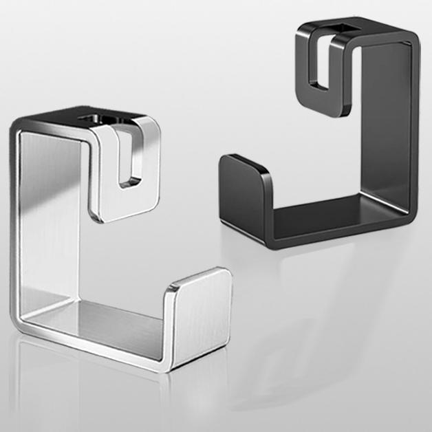 Stainless Steel Basin Rack Bathroom Wall Mounted Non-marking Sticky Hooks Multifunctional Basin Hooks Storage