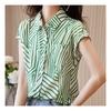 Navava Women Striped Cap Sleeve Shirt Nb2046