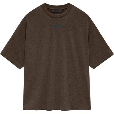 Essentials Camiseta Manga Curta Heather Wood Masculino Tops Marrom 125SU244192F