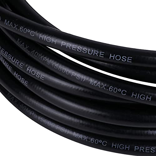 <HOTEISON> Ryobi High-Pressure Washer Extension Hose, Flexible, 40MPa, 60℃, M22 Female Thread (15mm Shaft) x M22 Male Thread (15mm Inner Diameter), 8M
