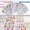 Kids' DIY 3D Acrylic Shiny Diamond Gem Crystal Stickers for Makeup & Decorations