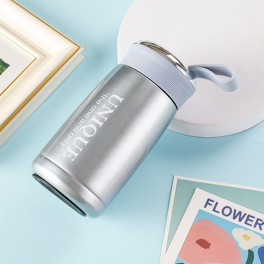 Bärbar Läckagesäker Mini Termosmugg Rostfritt Stål 257ml Vakuummugg Liten Kapacitet Fickdesign Vattenflaska Resa Utomhus