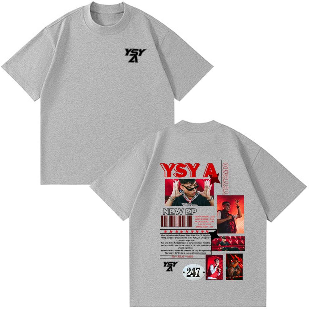 Rapper YSY A Tour Album 2026 Merch Funny Style T-shirts Unisex Women Clothing Hip Hop TShirt Summer Casual Cotton Oversized T-shirt