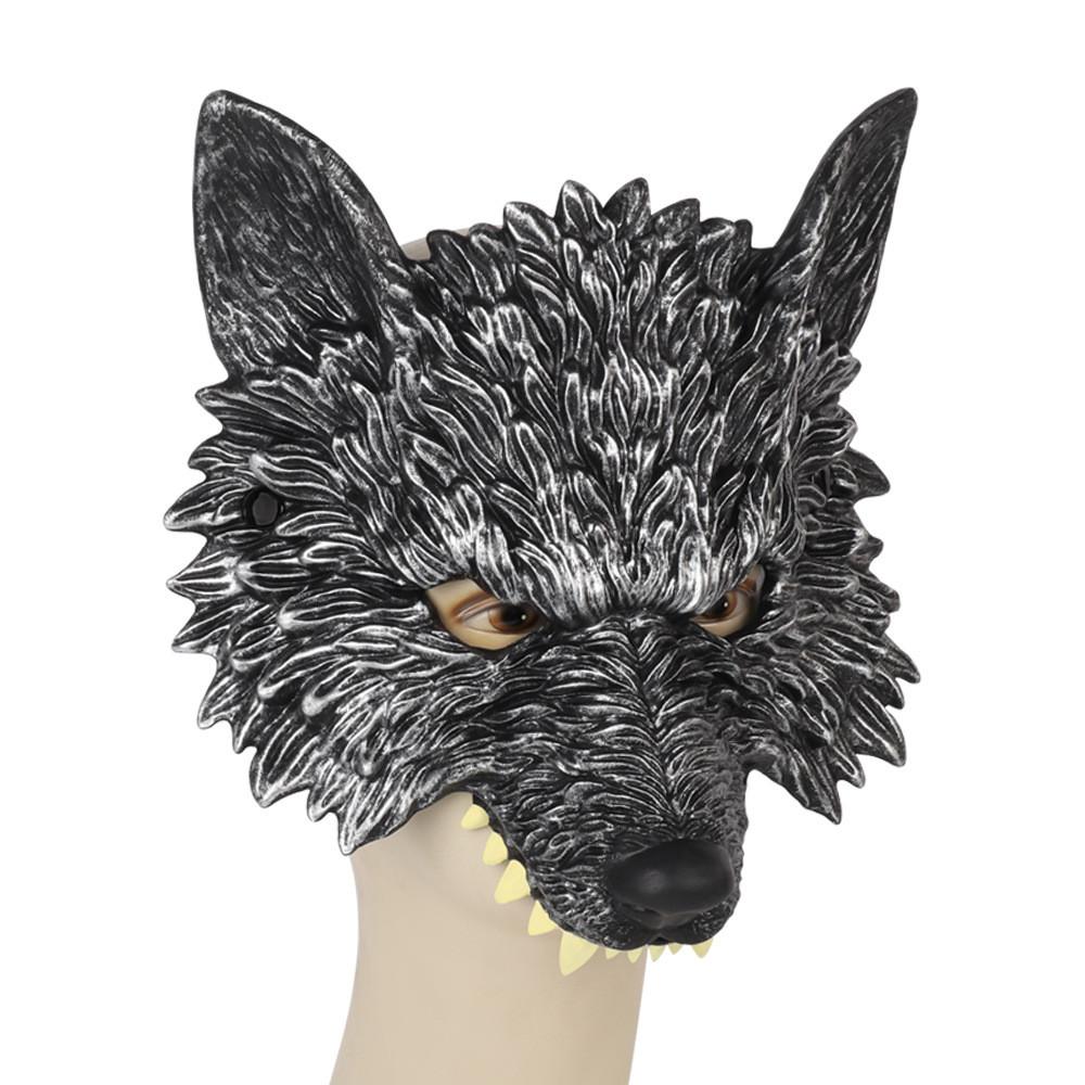 Wolf Costume Mask Gloves Tail Cosplay Party Decor For Halloween Events