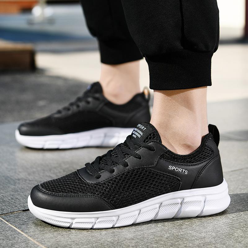 

New mesh spring and summer breathable running shoes non-slip soft sole casual mesh shoes deodorant sports travel 45