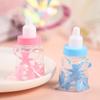 Baby Shower Mini Milk Bottle Candy Box with Bow and Bear Design