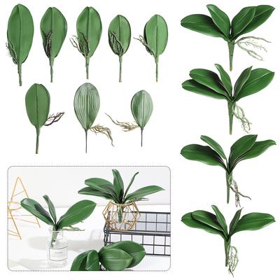 New Decorative Flowers Orchid Leaves Artificial Plants Simulation Leaves Phalaenopsis Leaf Plastic Grass
