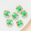 1pcs/Lot Glass Beads Christmas Elements Round Loose Spacer Beads for DIY Jewelry Making Pendant Necklace Bracelets Accessories
