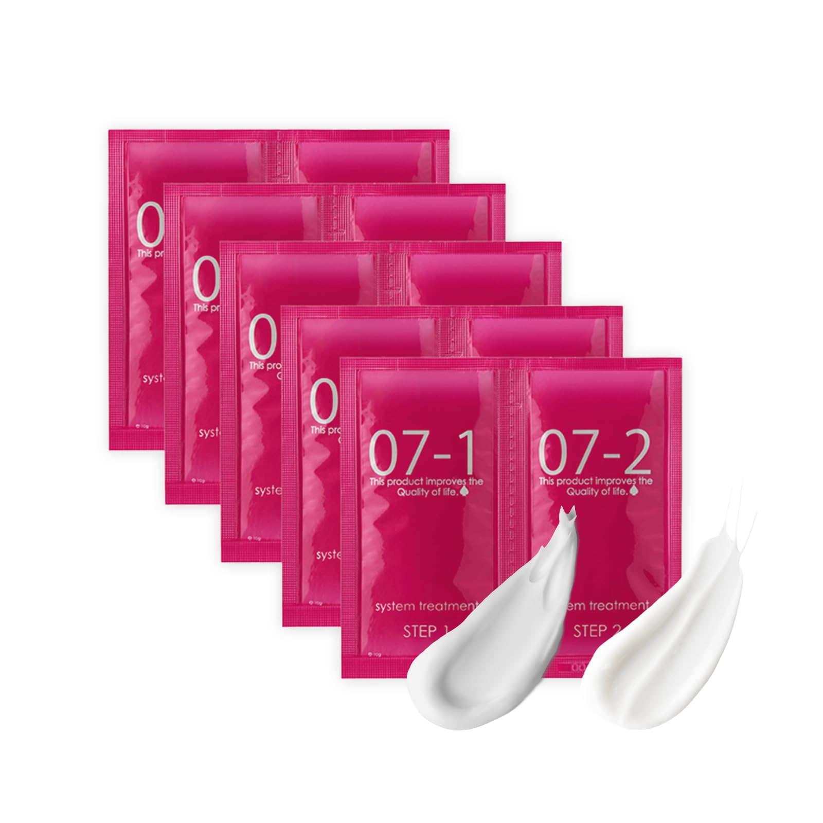 

[QUEEN S BATHROOM] Queen s Bathroom System Treatment Sample 10g x 5 uses [2-agent formula for double repair of high damage] Intensive treatment Hair