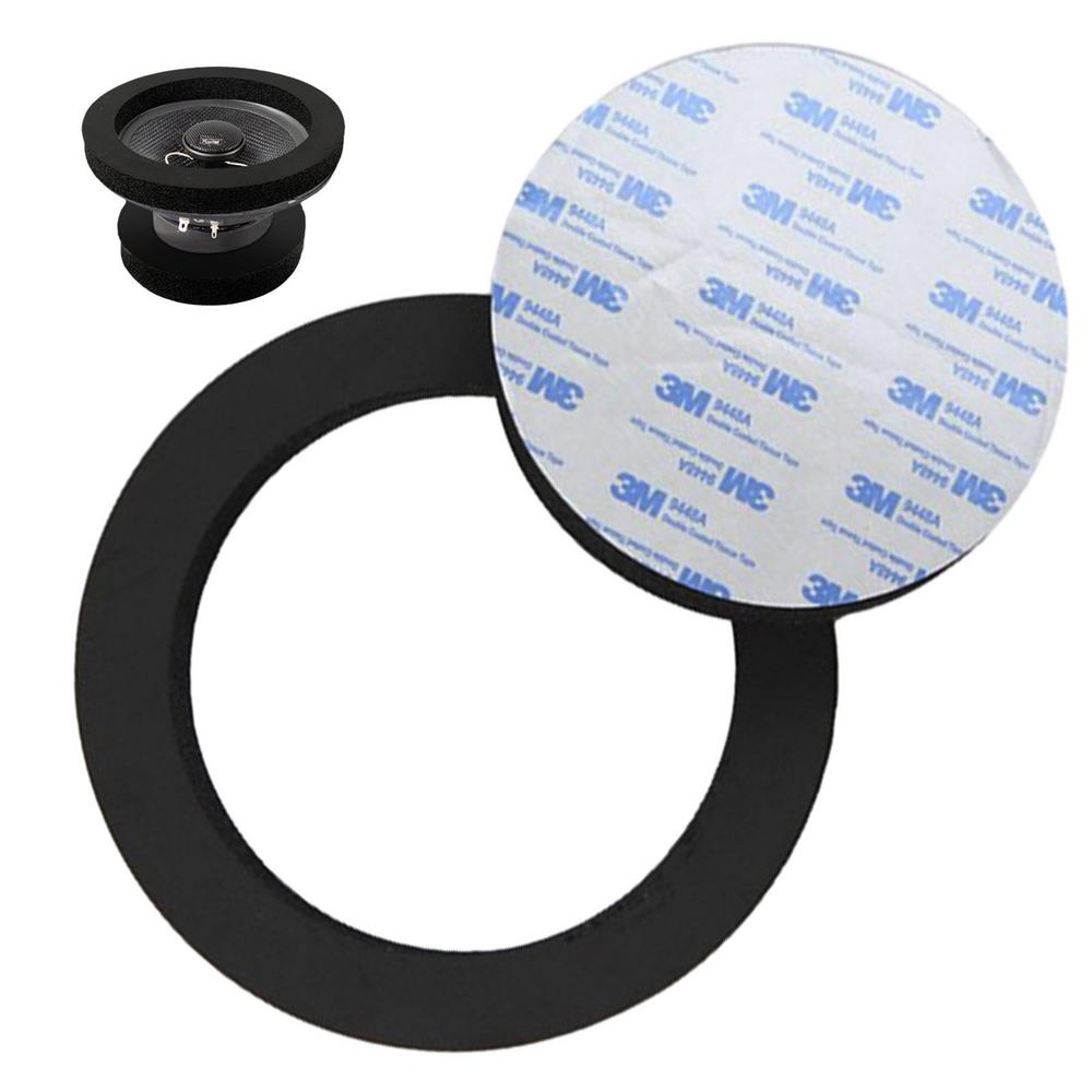 1Pcs 6.5 Inch Car Speaker Ring Bass Door Trim Sound Insulation Cotton Self Adhesive Insulation Ring Self Car Interior Accessorry