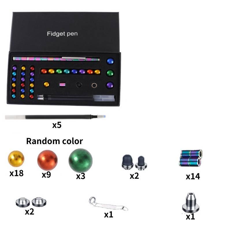 Ball Relief Stress Magnetic Sensory Fidget Toys Kids Adults Magic Pen Toy Diy