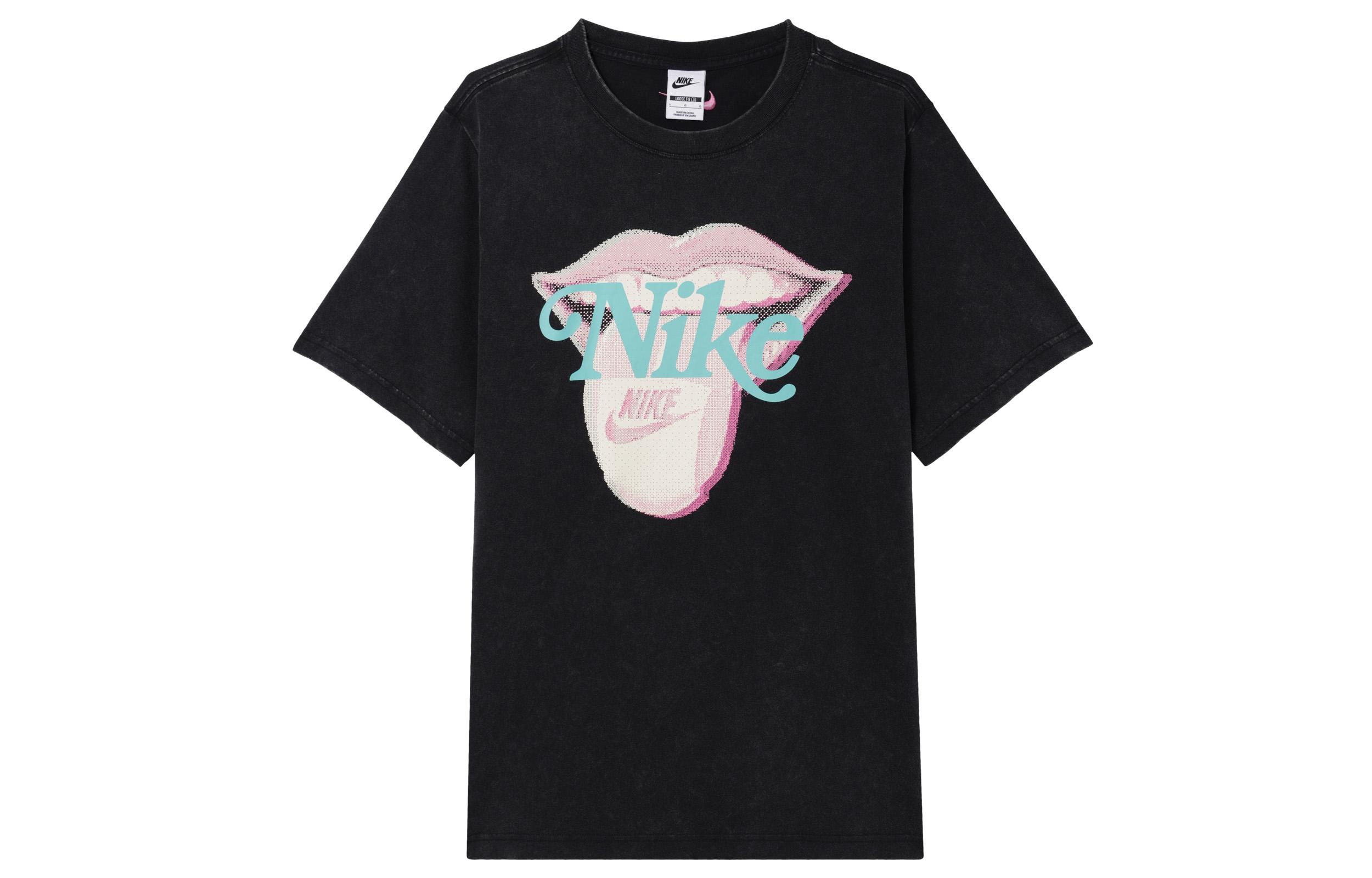 Nike Sportswear Essentials Drop Shoulder Sleeve T Shirt Women s Black HM4594-010 XL