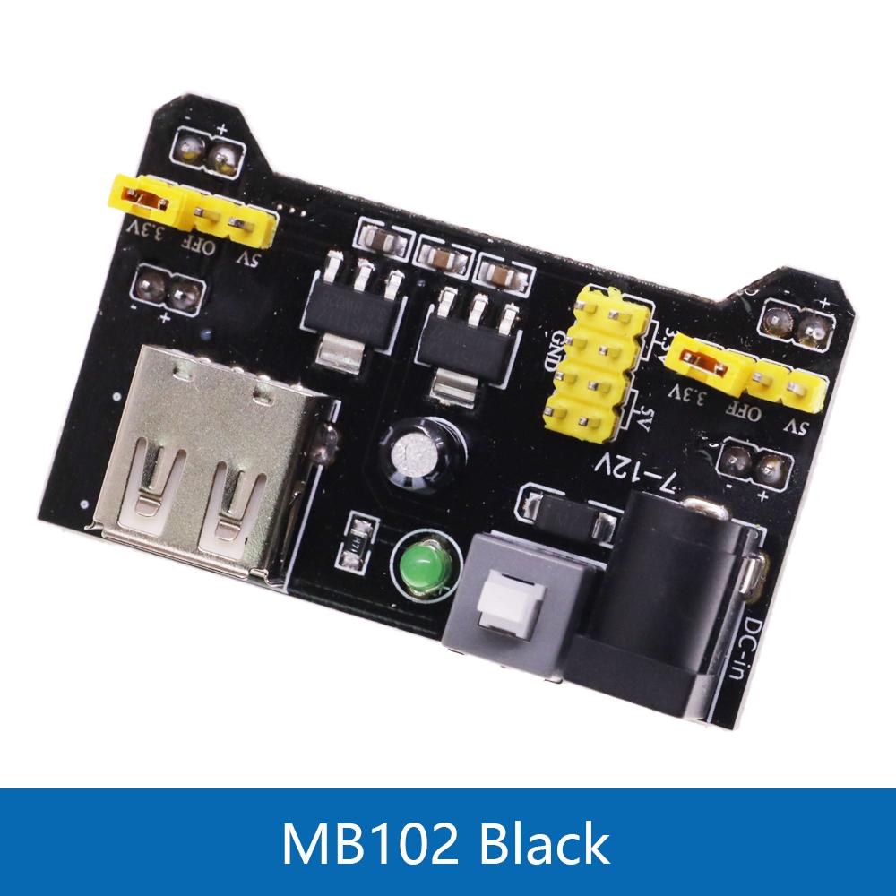 

3,3 В/5 В MB102 Модуль живлення макетної плати + MB-102 830 точок Прототипна плата для набору arduino + 65 перемичок оптом