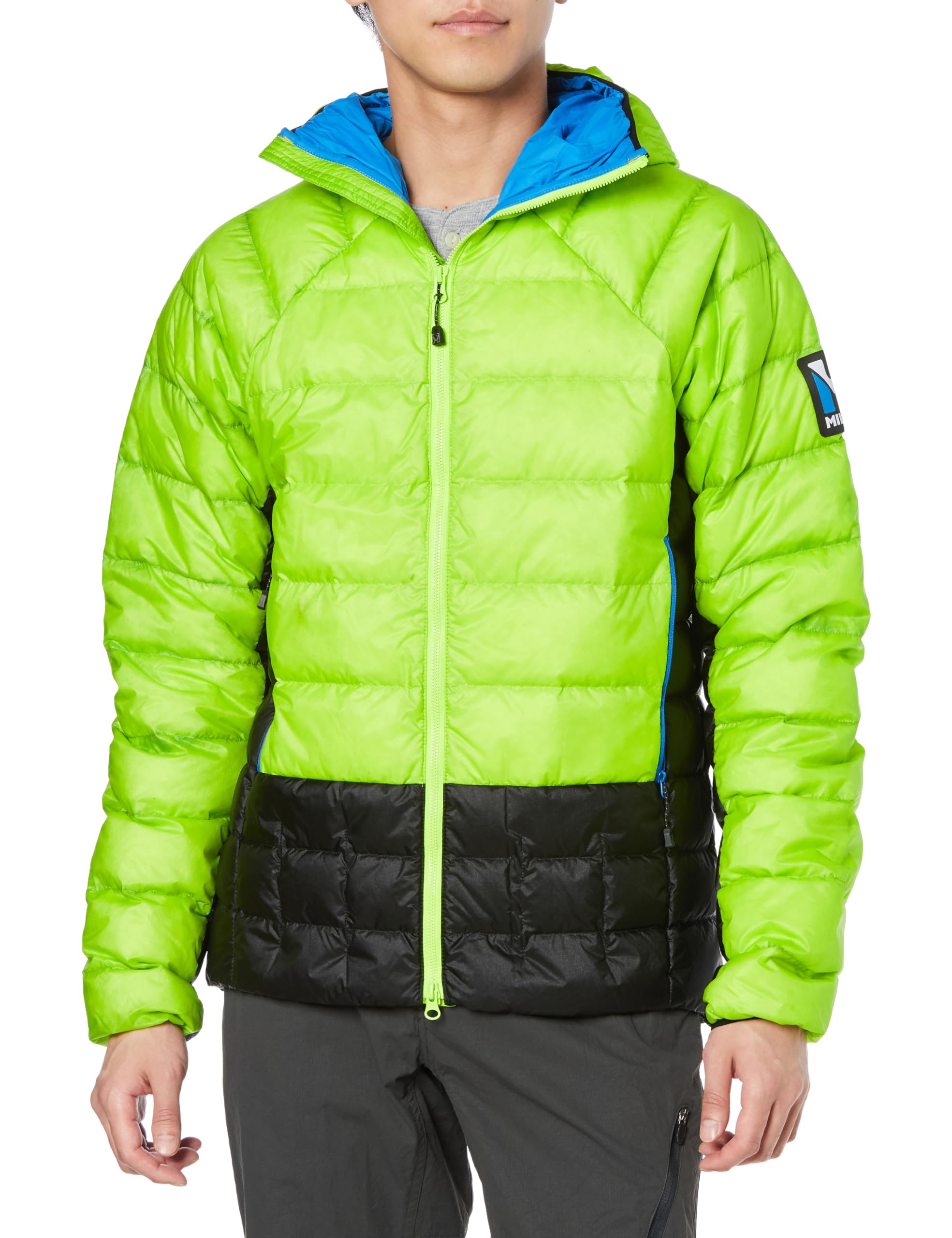 

Millet Trilogy Icon Down Size Green Hoodie, Men s, M, Noir/Acid