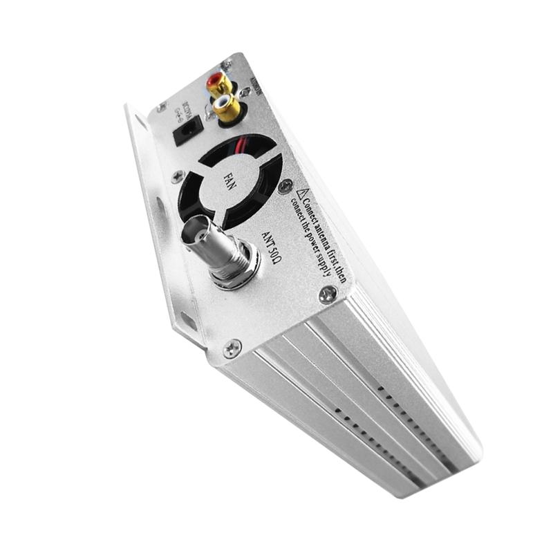 

-MEOF FM PLL Stereo Transmitter Supports Wireless Audio Transmission And Lotus Audio Input Only Host No Antenna And Power Card срібний