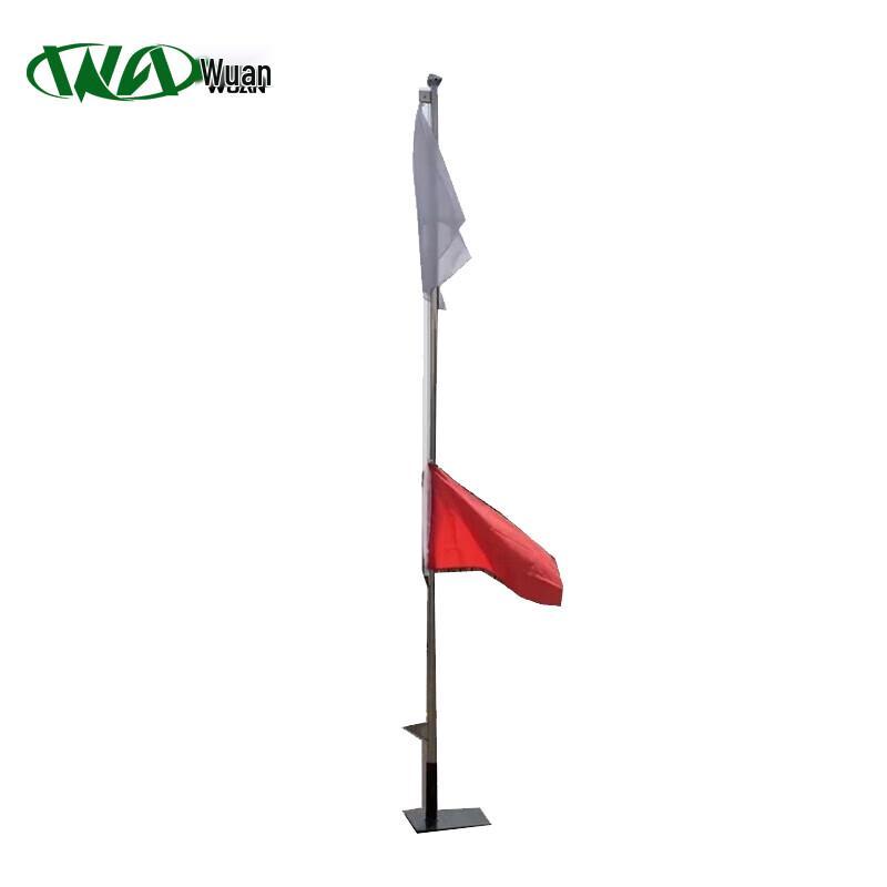 Red and White Retractable Signal Flag