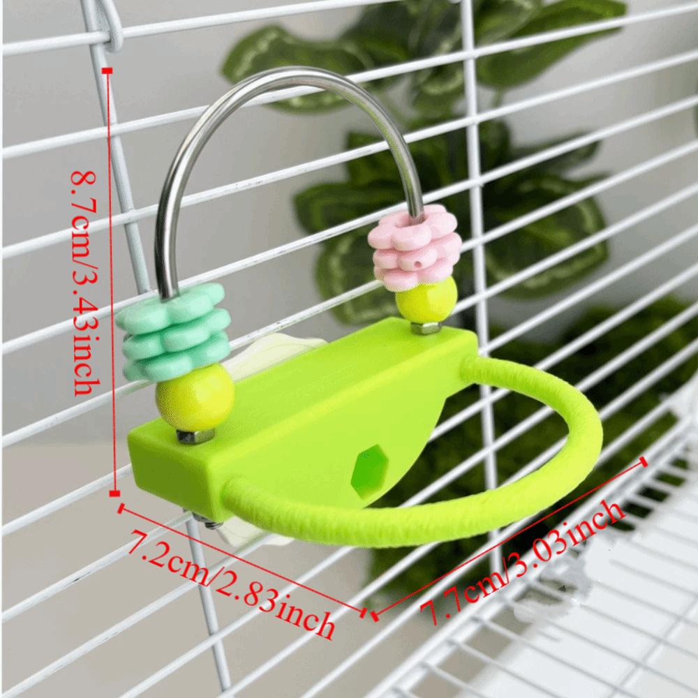 Bite Resistant Bird Perch Stand Wear-resistant Non-slip Paw Grinding Sticks Colorful Decorative Parrot Standing Pole Small Birds