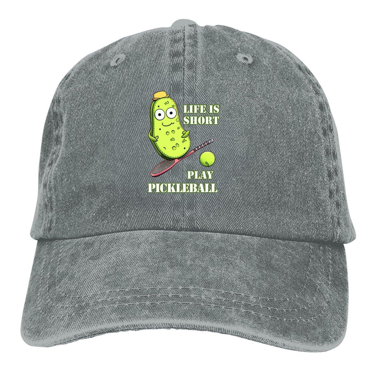 Funny Pickle Playing Pickleball Baseball Cap Unisex Hats Women Visor Protection Snapback Dink Responsibly Caps One Size