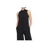 Sportswear Knitted Sleeveless Wide-Leg Jumpsuit Women Jumpsuits Black CJ3745-010