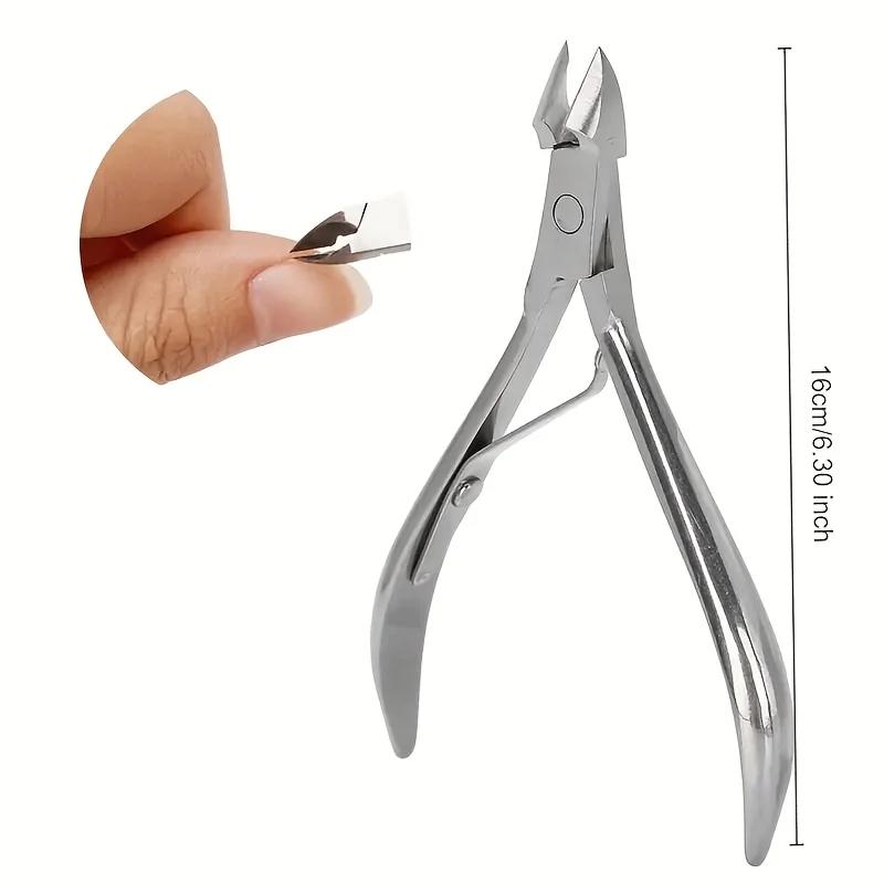 1pcs Stainless Steel Nail Clippers for Thick & Ingrown Toenails, Precision Trimming Tool,Manicure Pedicure Tool for Salon & Home