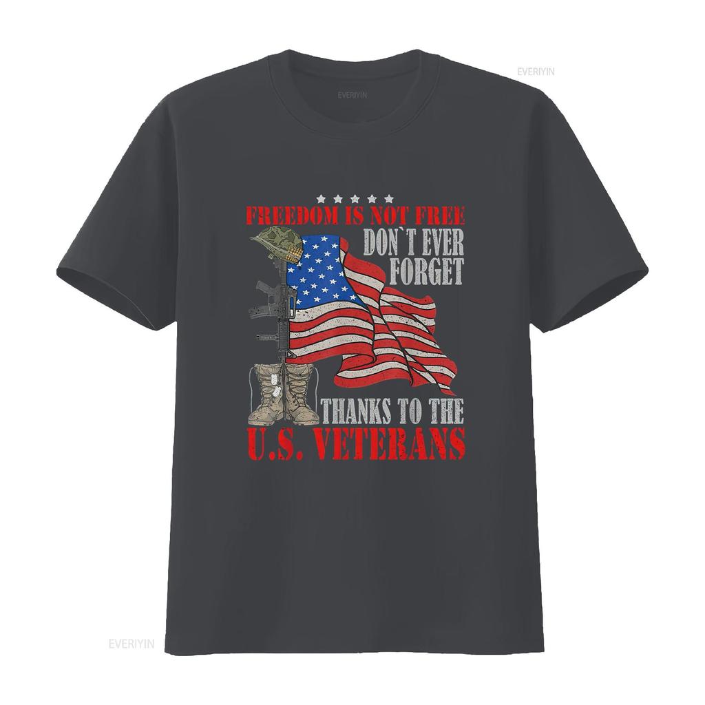Freedom is not free Veterans day Women s Trendy T Shirt with Unique Prints Perfect for Any Occasion vintage Washed streetwear