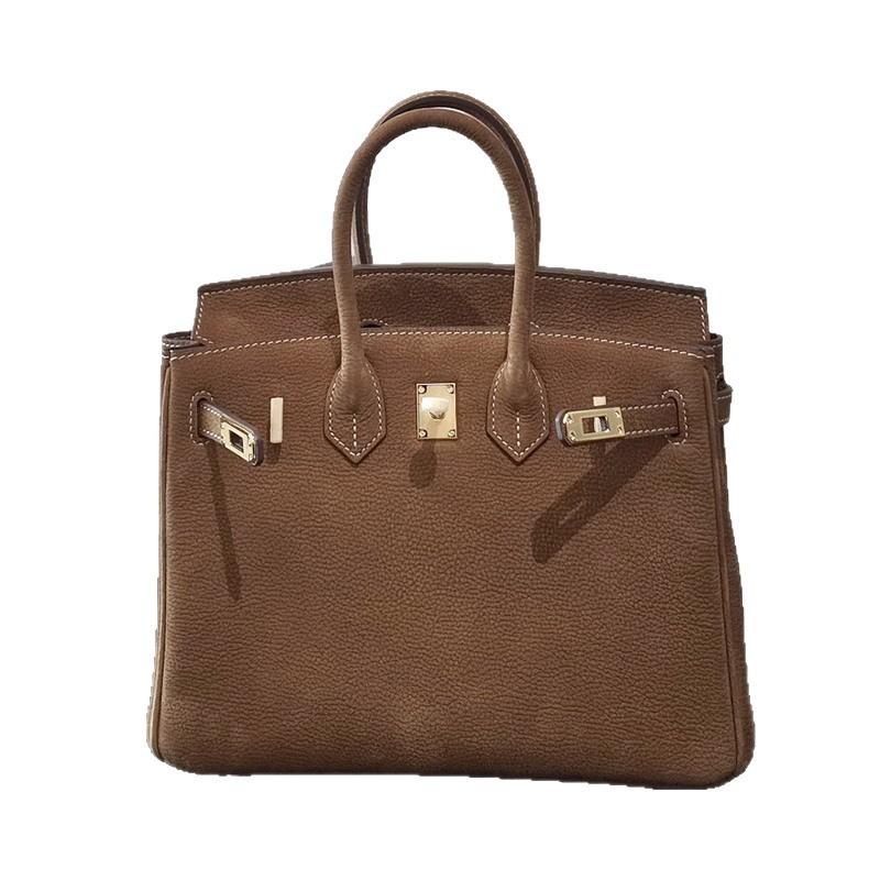 Wildleder einzelne Schulter Crossbody Damenhandtasche Echtleder Damen Tasche Klassisches Korn Poliert Retro Tasche Damen