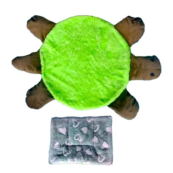 Floor Turtle Foot Mop Double-Sided Reusable Microfiber Pads Hands-Free Cleaning Cloth Floor Mop Accessory