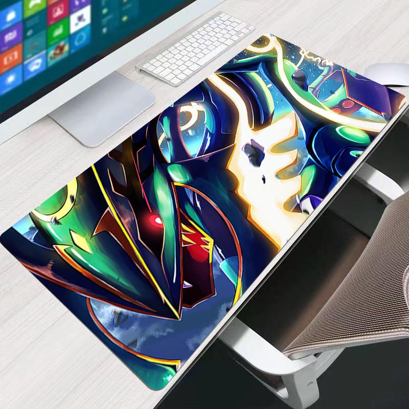 Pokemon Rayquaza Space Scene Large Gaming Mouse Pad NonSlip AntiDirty Desk Mat Waterproof Keyboard Pad