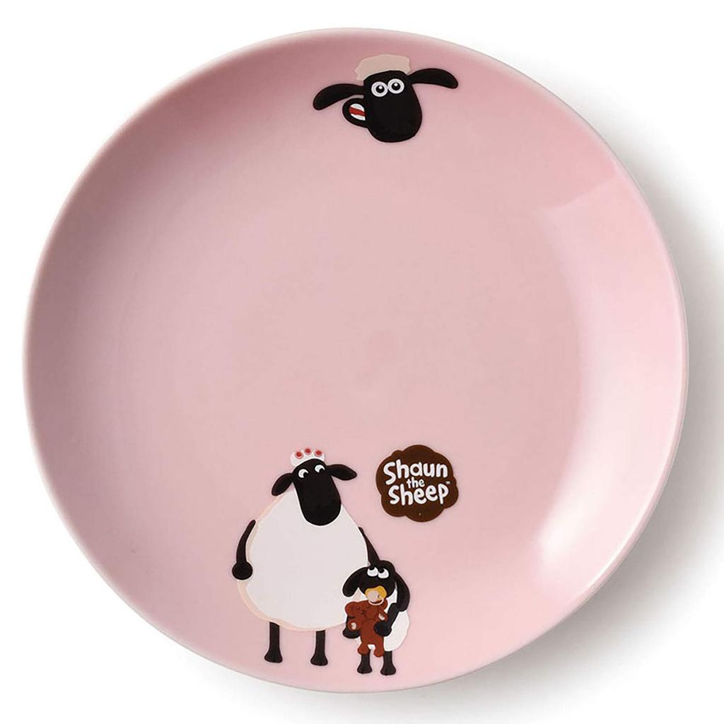Aito "Shaun the Sheep" Plate, Timmy & Mummy, Approx. 17cm, Mino Ware, Made In Japan, 245015