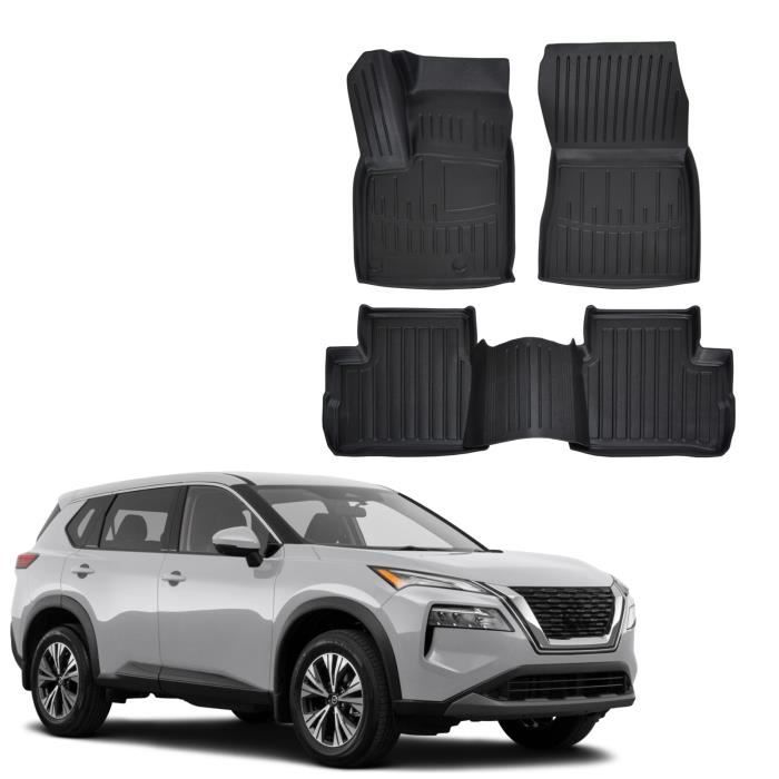 Tapis De Sol 3D - SCOUTT - Nissan Qashqai J12 - Caoutchouc Premium - Noir - Sur Mesure