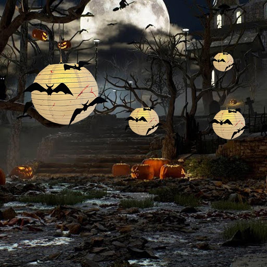 Halloween Paper Lamp Folding Decorative Lamp Festive Atmosphere Decoration Props Pendant