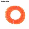 Universal Grass Trimmer Line Spiral Nylon Brush Cutter Rope 1PCS 15m Length 2.4-4mm Sizes for Most Lawn Mower Weed Eater