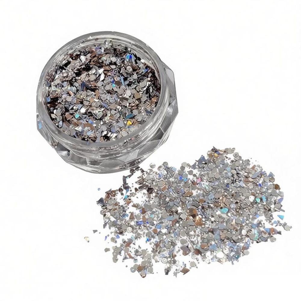 Creative Ultra-Thin Nail Glitter Sparkly Multicolor Nail Sequins Turtle Scales Flakes Nail Art Powder 3D Decoration