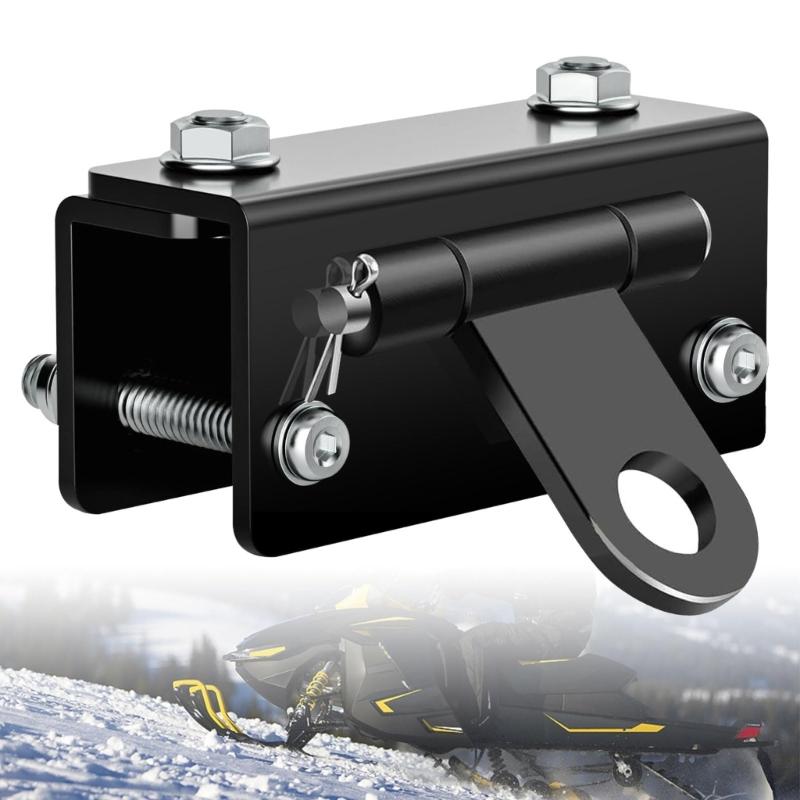 Adjustable Snow Sleds Hitch Kit Trailer Towing Hook Featuring Anti Corrosion Coating for Outdoor Durability Protection
