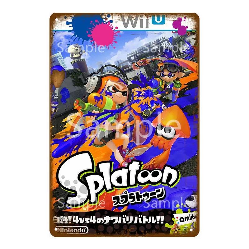 Anime Video Game Role Tin Sign Playroom Bedroom Wall Painting Plate Shabby Metal Signs Decor Vintage Art Decorative Wall Plaques