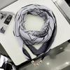 Warm Square Scarf Magnetic Buckle Triangular Silk Scarf Cotton Scarf Women's Spring Autumn and Winter Fashion Scarf