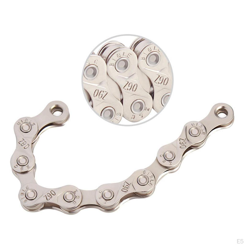 Carbon Steel 9 Single Bike Chain High Strength Road Mountain Folding Half Hollow Chains Replacement