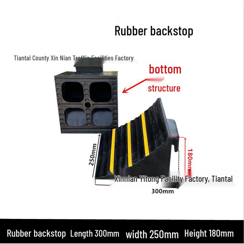 Anti-slip Rubber Wheel Chock for Parking and Stability