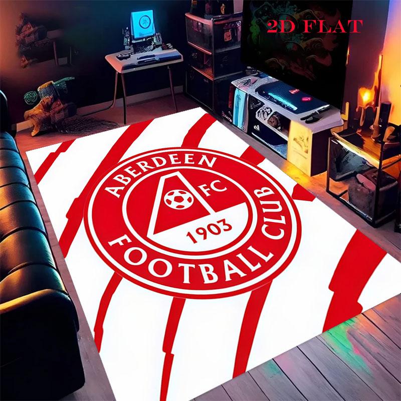 Aberdeen logo Carpet Rug for Living Room Bedroom Home Sofa Decoration,Kids play Nonslip Floor Mat