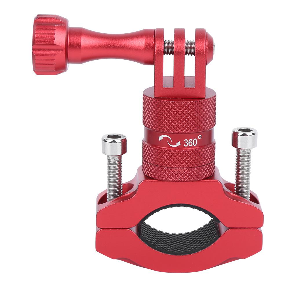 For GoPro Action Camera Aluminium Alloy Bike Mount Fixed Support 360 Degree Bicycle Clamp