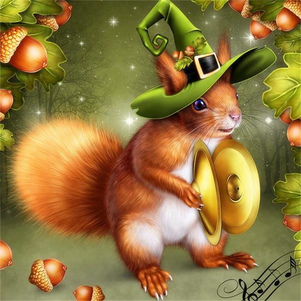 Diamond Painting Mouse Full Square Round New Arrival 5D DIY Diamond Embroidery Animal Handicraft Halloween Decoration