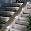 White/Warm Light Outdoor Solar Step Lights Landscape Light  Terrace Guardrail Decoration