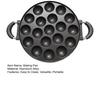 7/12/19-Hole Baking Pan Round Mold for Cake Pop Takoyaki & Egg Pancake Aluminum Takoyaki Pan Easy Release Quick Cleaning Versatile Kitchen Baking Tool