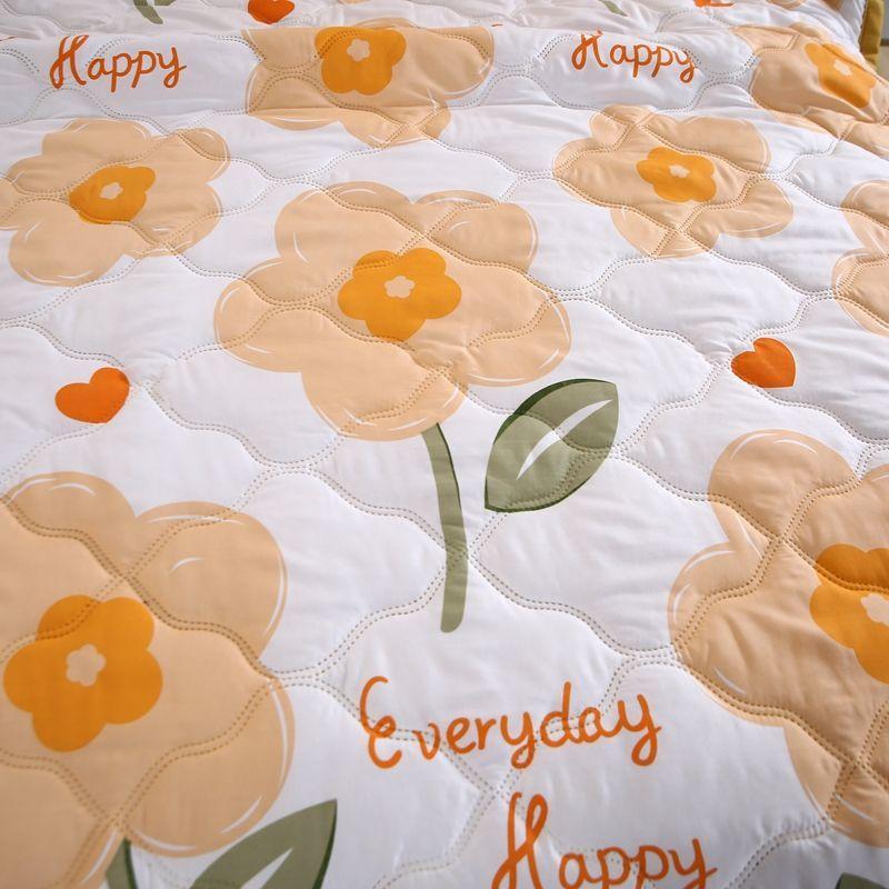Double Sided Cooling Quilt with Flower Pattern Cooling Fiber, Lightweight Cooling Summer Comforter Quilt for Hot Sleeper Night Sweats Multiple Styles