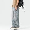 JYL Unique new wide fashion men's jeans and street style washing effect