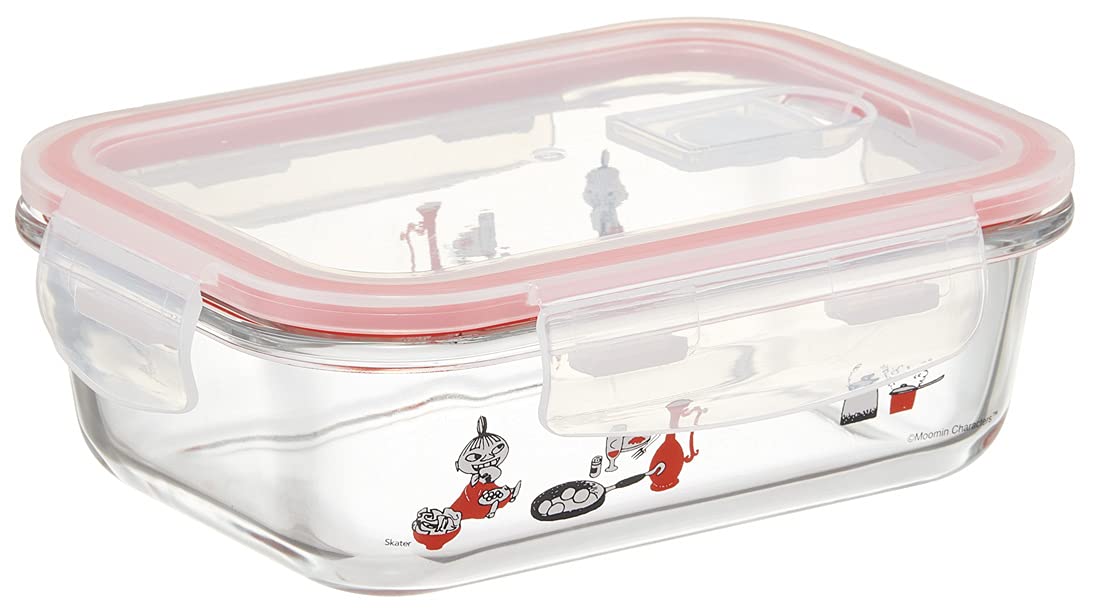 

Skater Glass Storage Container Moomin Kitchen 650ml M with Lid Valve Lock Heat-resistant 4-Point GBST7-A
