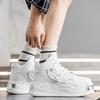 Klobiger Sneaker Herren Designer Weiche Sohle Board Schuhe Mode Lässig Leder Stoff Atmungsaktiv Höhe Erhöht Plateau Sportschuhe
