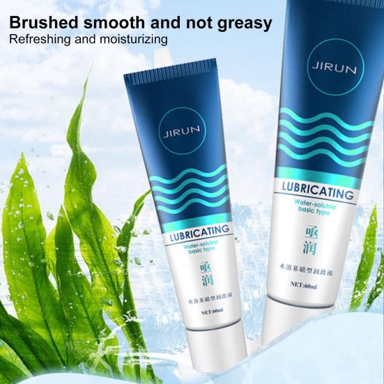 Lubrificante Corporal 60ml Longa Duração Fácil de Usar Ingredientes Naturais Lubrificante Sexual à Base de Água para Preliminares